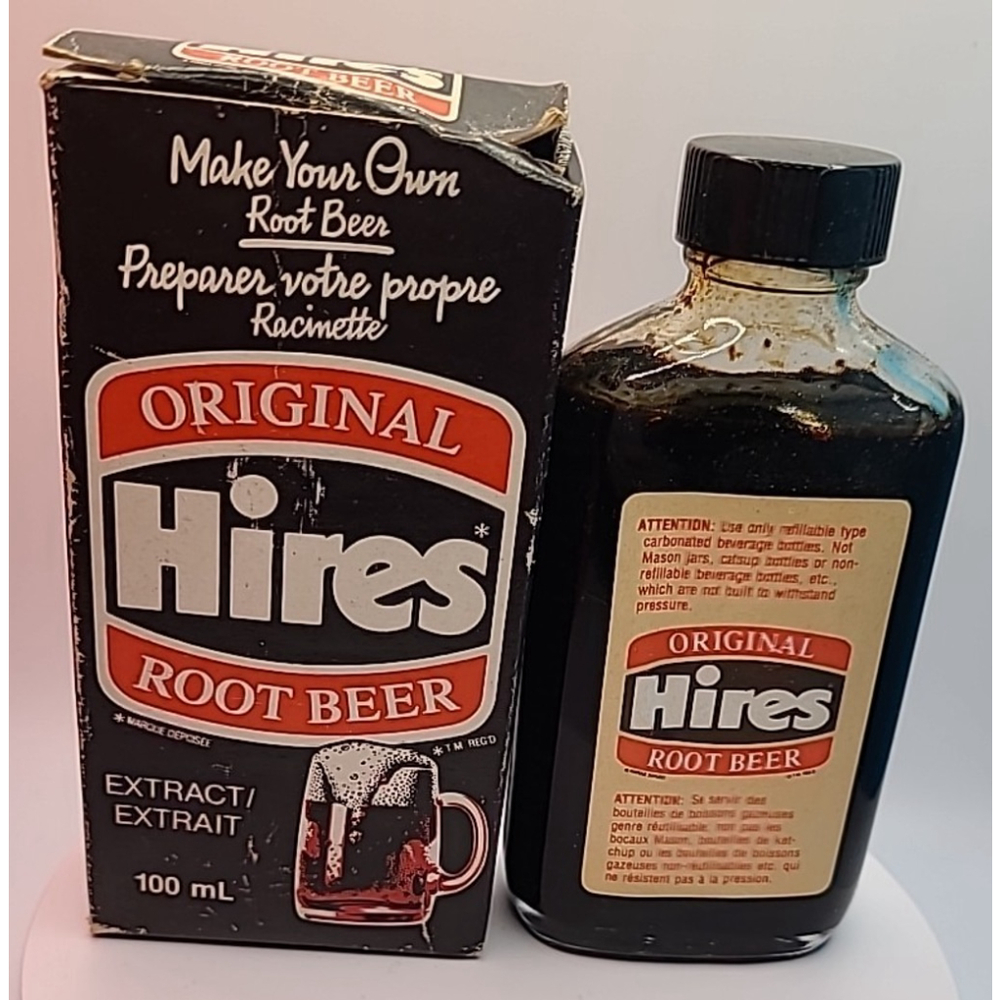 Vintage Original Hires Root Beer Extract 100 ml With Box & Bottle